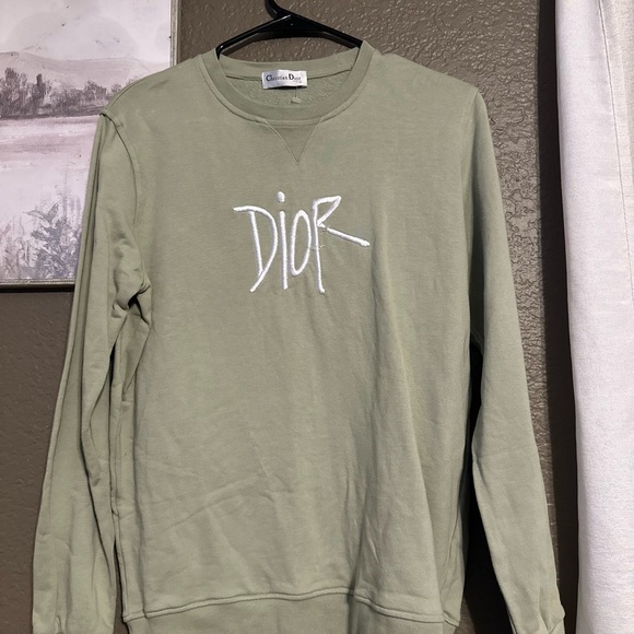 Dior Sage Green Crewneck,New Products : American Fashion Style Bags On Sale